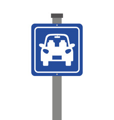 parking zone sign isolated icon vector illustration design