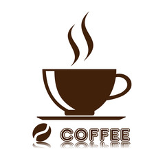 Coffee cup icon, vector illustration