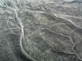 Lines and Geoglyphs in the Nazca desert. It is a designated UNESCO World Heritage Site - Peru, South America