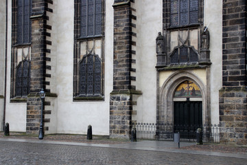 Fototapeta na wymiar Die Thesentür in Wittenberg