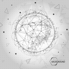 Naklejka premium black and white futuristic background