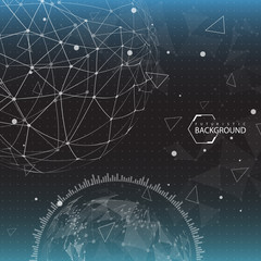 black and white futuristic background