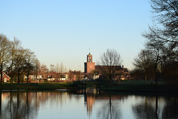 view of the citytower of Haaksbergen