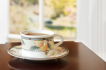 Cup of tea/coffee ready for a quiet break