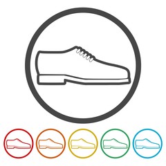 Mens dress shoe vector isolated 