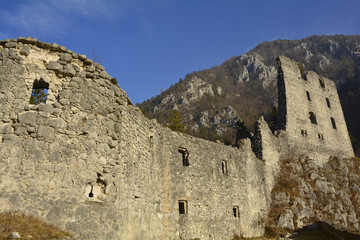 The 12th century Grad Kamen castle in Slovenia.

