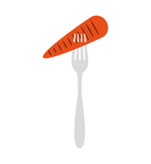 carrot fresh vegetable isolated icon vector illustration design