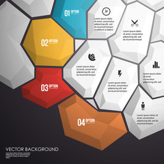 Abstract geometric layout for presentation