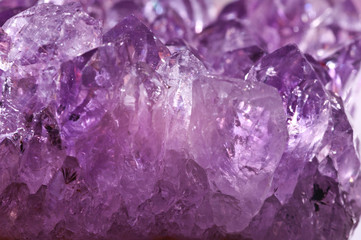 Texture purple crystals. Macro