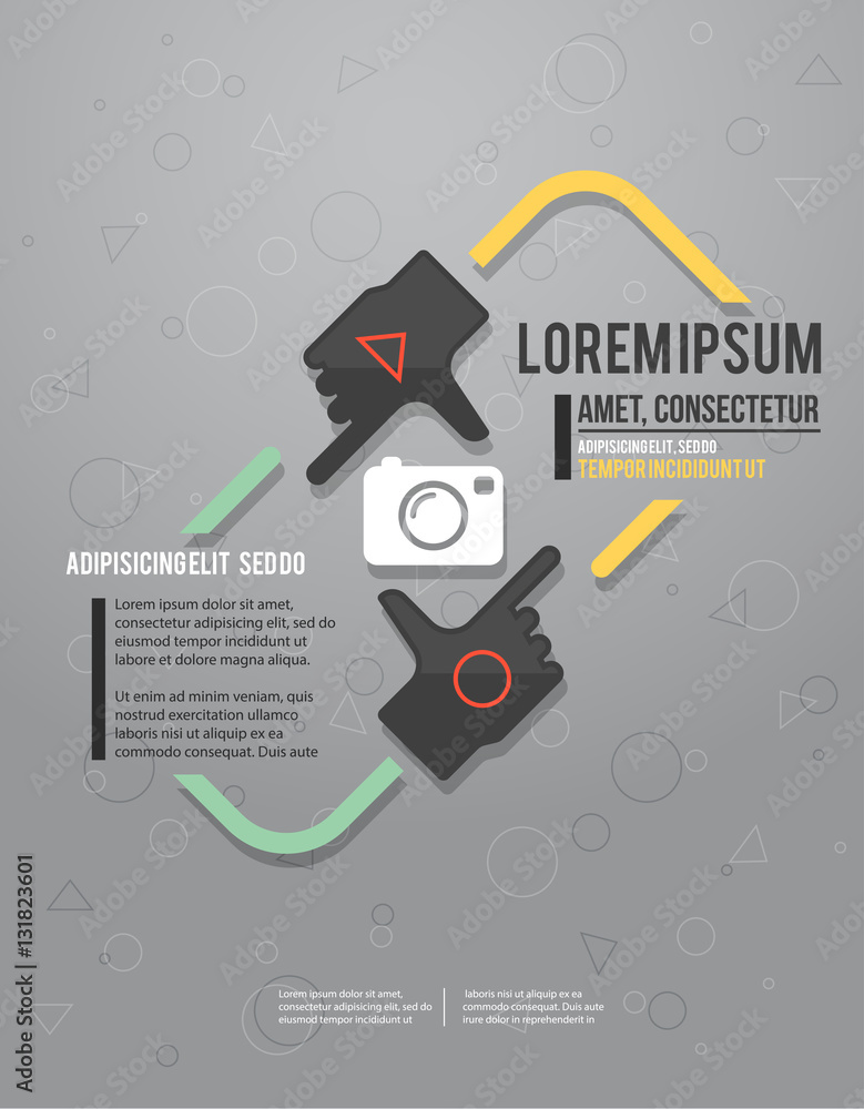 Poster abstract background for design