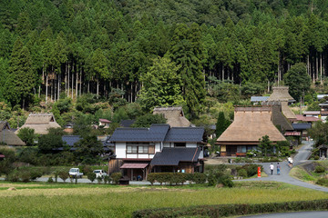 Fototapeta na wymiar Miyama village in Kyoto city
