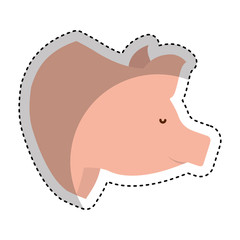 pork meat butchery icon vector illustration design