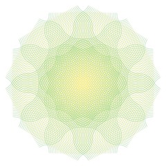 guilloche pattern star