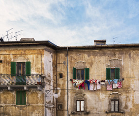 Panni stesi a Scanno