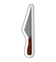 butcher knife isolated icon vector illustration design