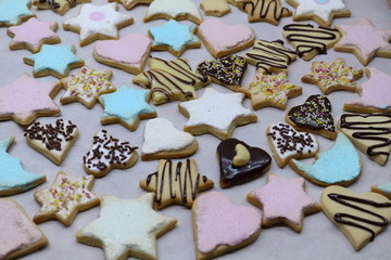 colorful holiday cookies