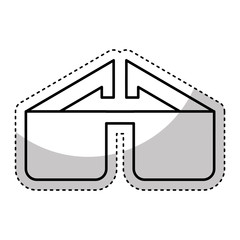 sunglasses accessory isolated icon vector illustration design