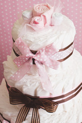 CAKE OF DIAPERS, A GIFT FOR A NEW BIRTH