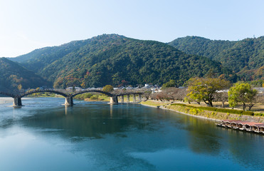 Fototapeta na wymiar Kintai Bridge in Japan