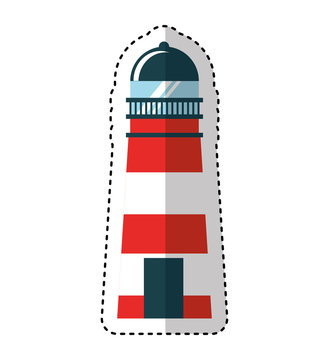 lighthouse maritime isolated icon vector illustration design