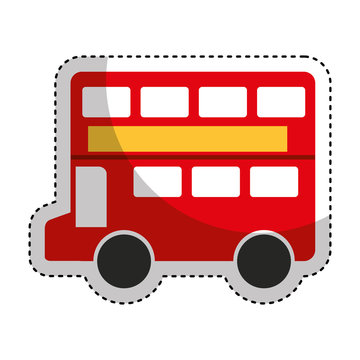 london bus classic icon vector illustration design