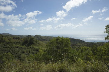 Fototapeta na wymiar View of mountains in Guam