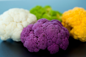 Caulifower of different colours