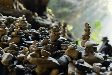 Small stones in balance