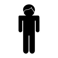 young man avatar character vector illustration design