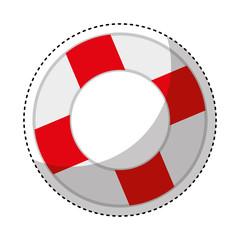 life guard float isolated icon vector illustration design