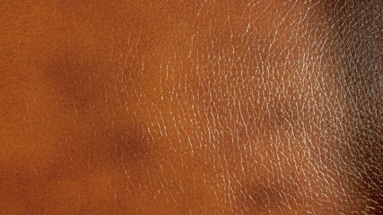 Naklejka premium closeup detail of orange leather texture background.