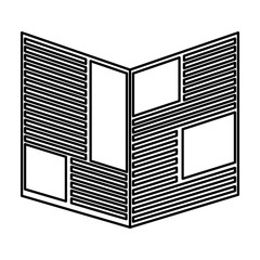 newspaper daily isolated icon vector illustration design