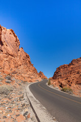 Road Through Valley of Fire State Park Nevada