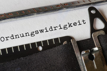 Schreibmaschine_Ordnungswidrigkeit