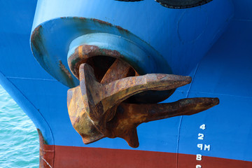 Anker eines Tankers