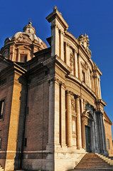 Fototapeta na wymiar Roma, chiesa dei Santi Luca e Martina ai Fori Imperiali
