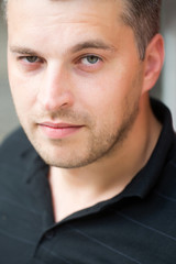 sexy handsome man in shirt