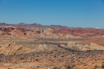 Fototapeta na wymiar Valley of Fire State Park Nevada Landscape
