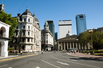 Fototapeta na wymiar Rivadavia Bolivar Avenue - Buenos Aires - Argentina