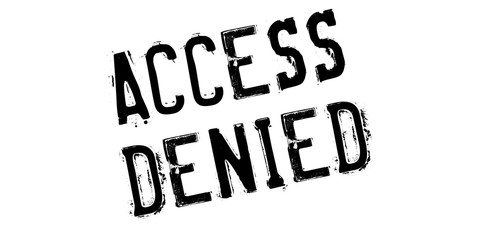 Access Denied rubber stamp