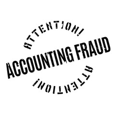 Accounting Fraud rubber stamp