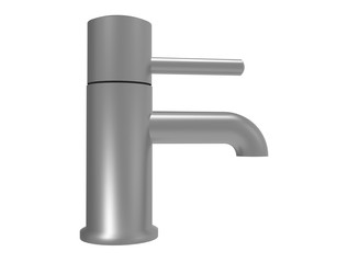 3d illustration of modern tap. white background isolated. icon for game web.