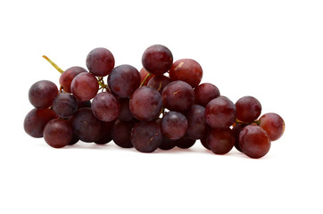 Red Grapes Isolated On White Background