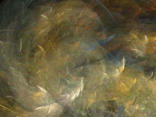 Abstract shapes made of fractal textures.