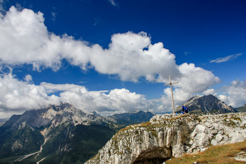 Fototapeta premium Clouds above mountains