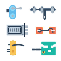 Lock icons set vector.