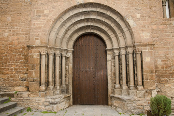 Santa Maria Church Door - Ainsa - Spain