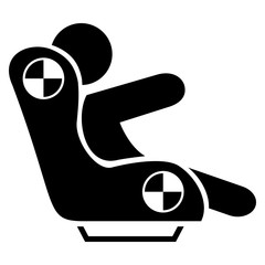 Child Crash Test Dummy in Child Car Seat. Safety Concept