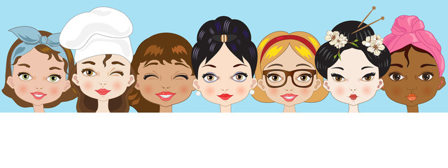 Header with Women of the World © mariarita