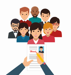 people group avatar character vector illustration design